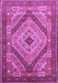 Machine Washable Persian Purple Traditional Area Rugs, wshtr1597pur