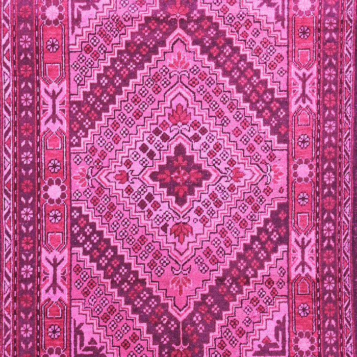 Machine Washable Persian Pink Traditional Rug, wshtr1597pnk