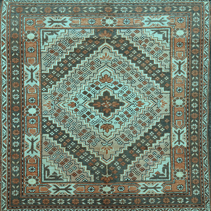 Square Persian Light Blue Traditional Rug, tr1597lblu