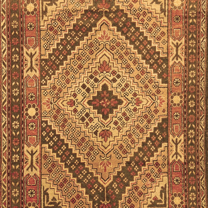 Machine Washable Persian Brown Traditional Rug, wshtr1597brn