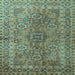 Square Persian Light Blue Traditional Rug, tr1598lblu