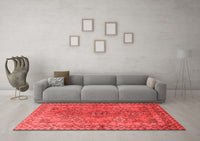 Machine Washable Persian Red Traditional Rug, wshtr1598red