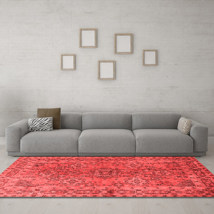 Traditional Red Washable Rugs