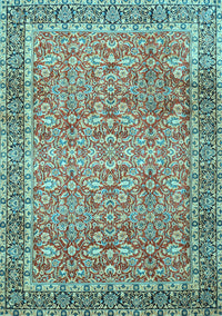 Persian Light Blue Traditional Rug, tr1599lblu