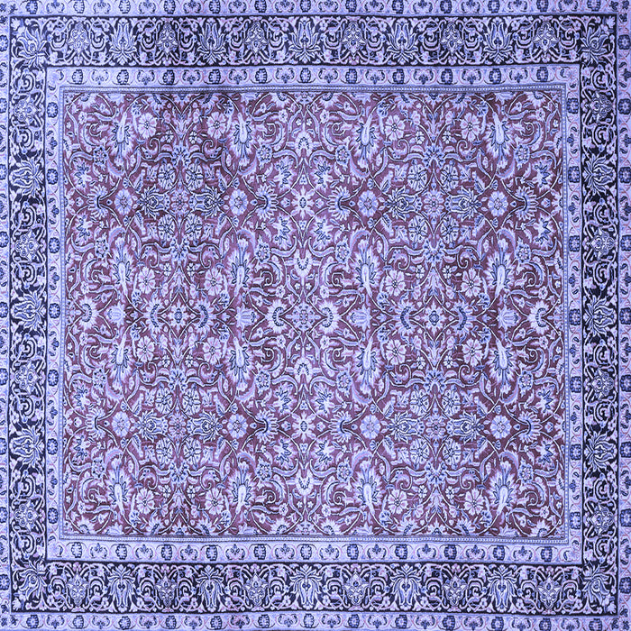 Square Persian Blue Traditional Rug, tr1599blu