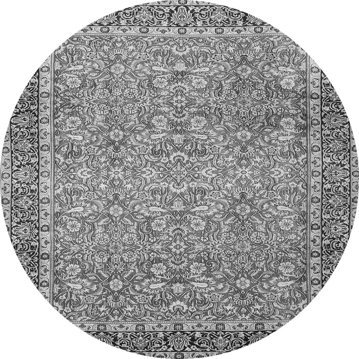 Square Persian Gray Traditional Rug, tr1599gry