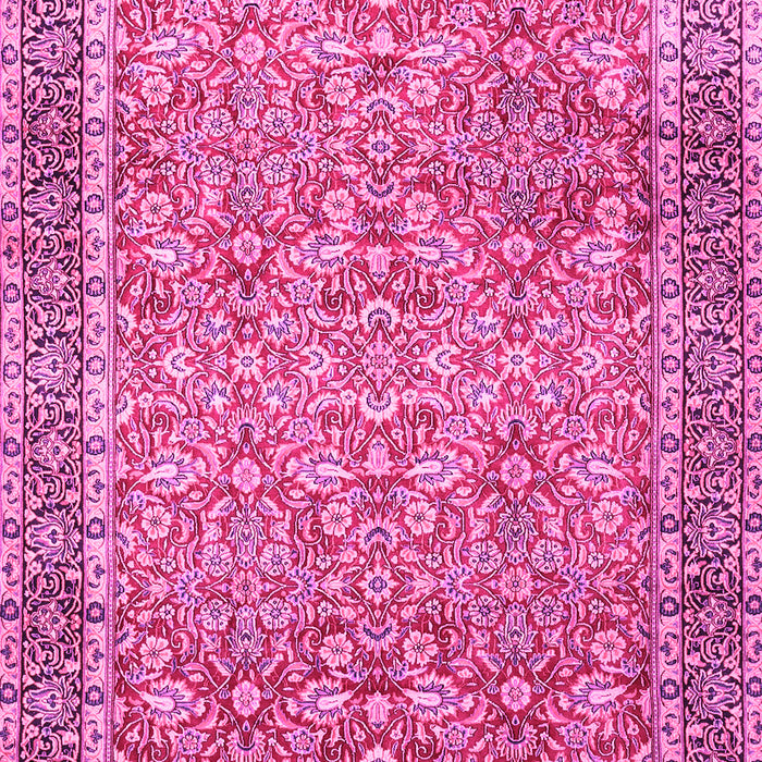 Machine Washable Persian Pink Traditional Rug, wshtr1599pnk