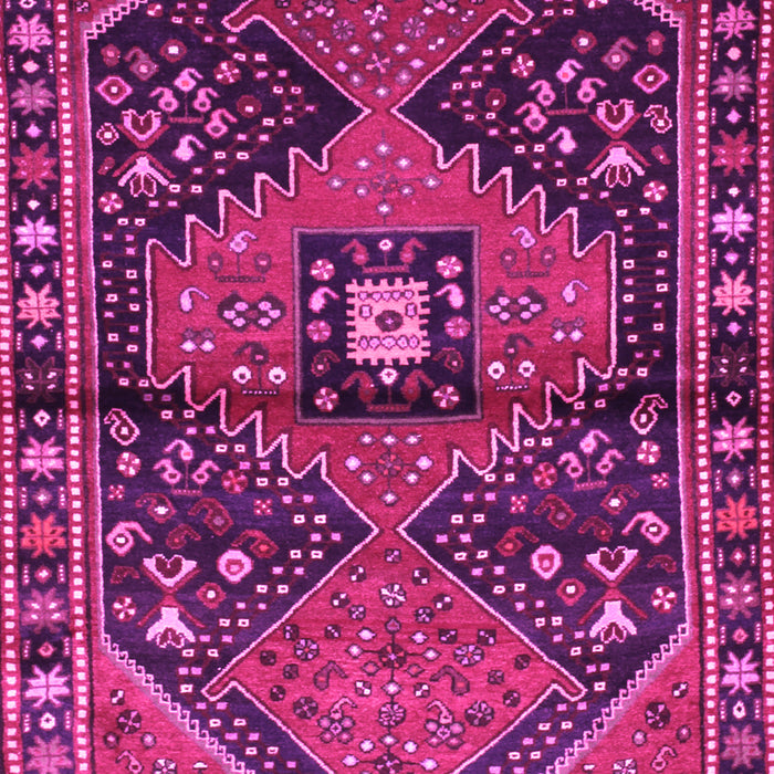 Machine Washable Persian Pink Traditional Rug, wshtr159pnk