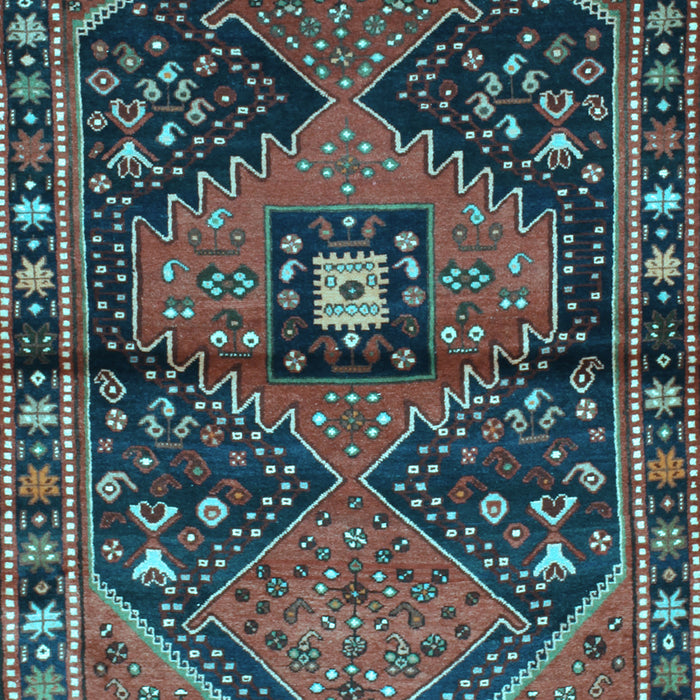 Machine Washable Persian Light Blue Traditional Rug, wshtr159lblu
