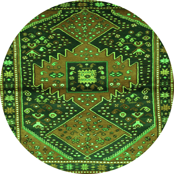 Machine Washable Persian Green Traditional Area Rugs, wshtr159grn