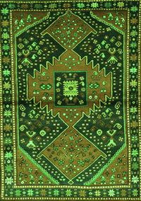 Persian Green Traditional Rug, tr159grn