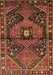 Machine Washable Persian Brown Traditional Rug, wshtr159brn