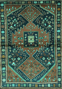 Persian Turquoise Traditional Rug, tr159turq