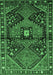 Machine Washable Persian Emerald Green Traditional Area Rugs, wshtr159emgrn