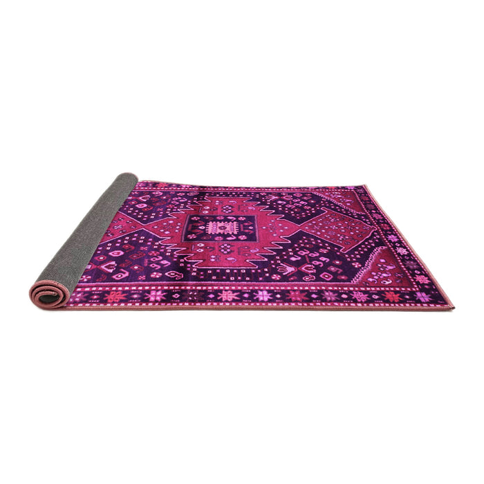 Sideview of Persian Pink Traditional Rug, tr159pnk