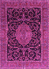 Medallion Pink Traditional Rug, tr15pnk