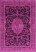 Medallion Pink Traditional Rug, tr15pnk