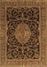 Medallion Brown Traditional Rug, tr15brn