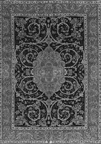 Medallion Gray Traditional Rug, tr15gry