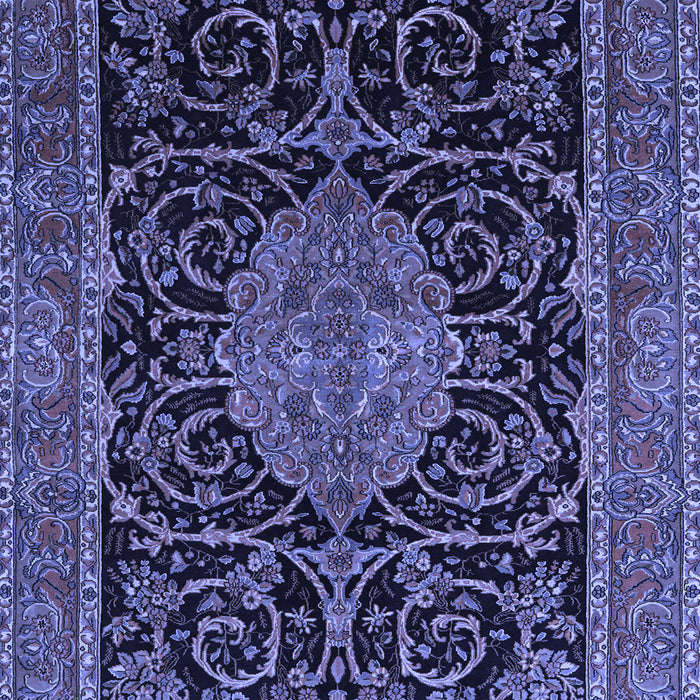 Medallion Blue Traditional Rug, tr15blu