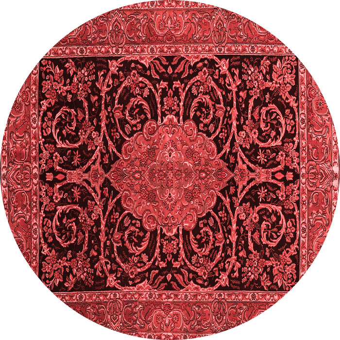 Medallion Red Traditional Rug, tr15red