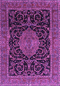 Medallion Purple Traditional Rug, tr15pur