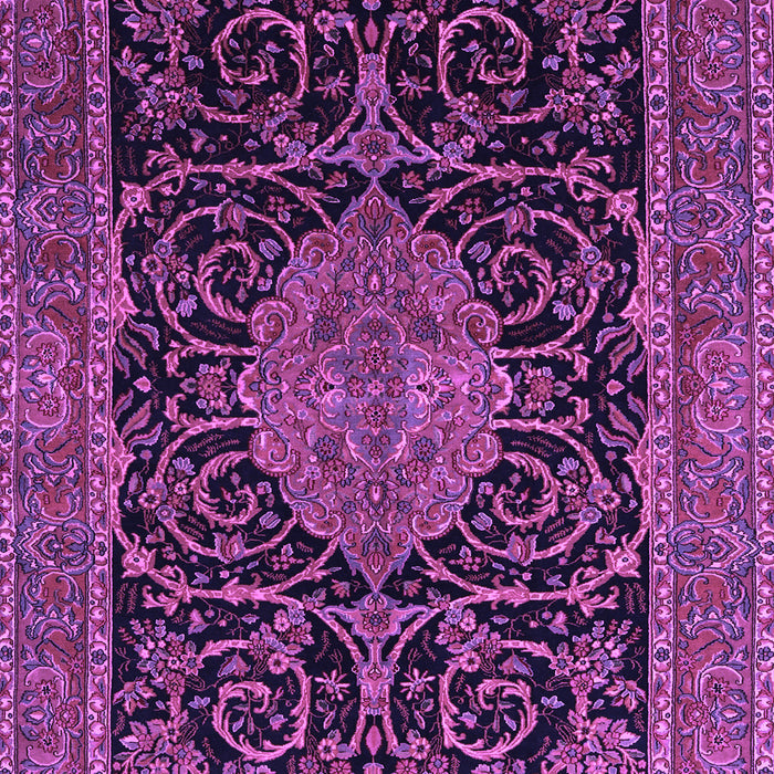 Medallion Purple Traditional Rug, tr15pur