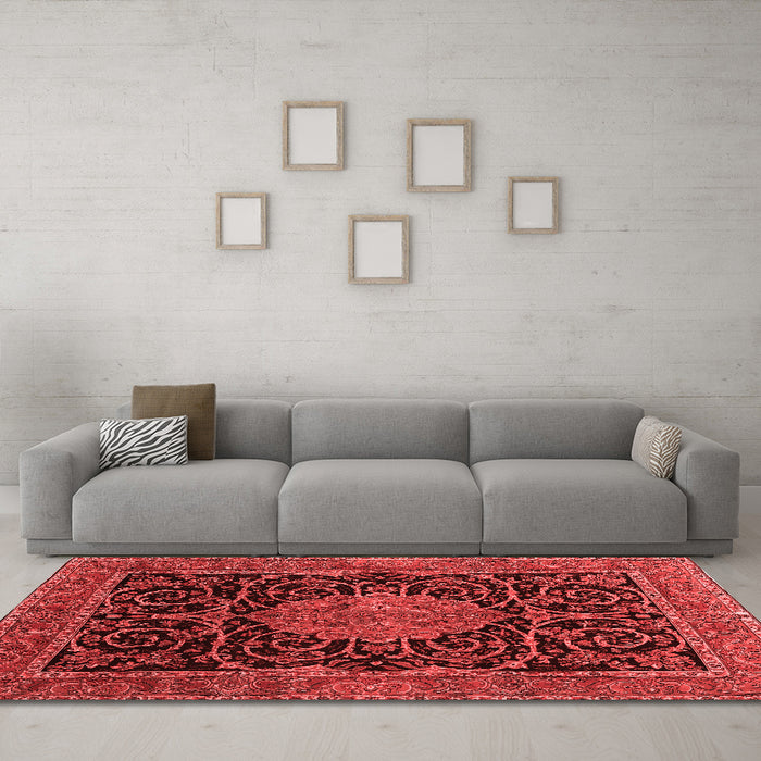Traditional Red Washable Rugs