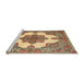 Sideview of Machine Washable Traditional Sienna Brown Rug, wshtr1600