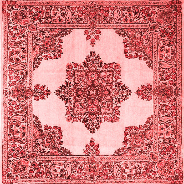 Medallion Red Traditional Rug, tr1600red
