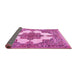 Sideview of Medallion Pink Traditional Rug, tr1600pnk