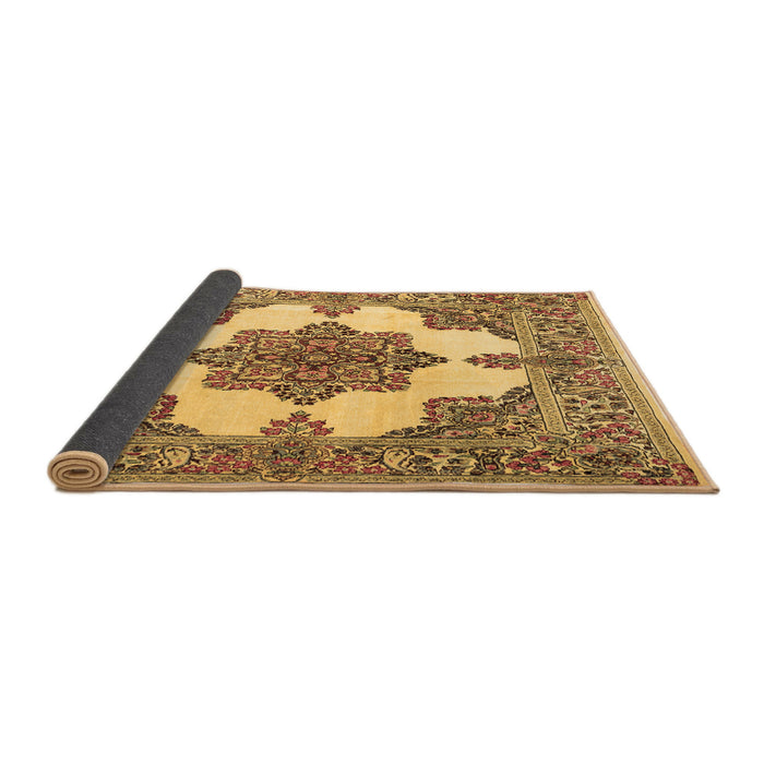 Sideview of Medallion Brown Traditional Rug, tr1600brn