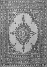 Medallion Gray Traditional Rug, tr1601gry