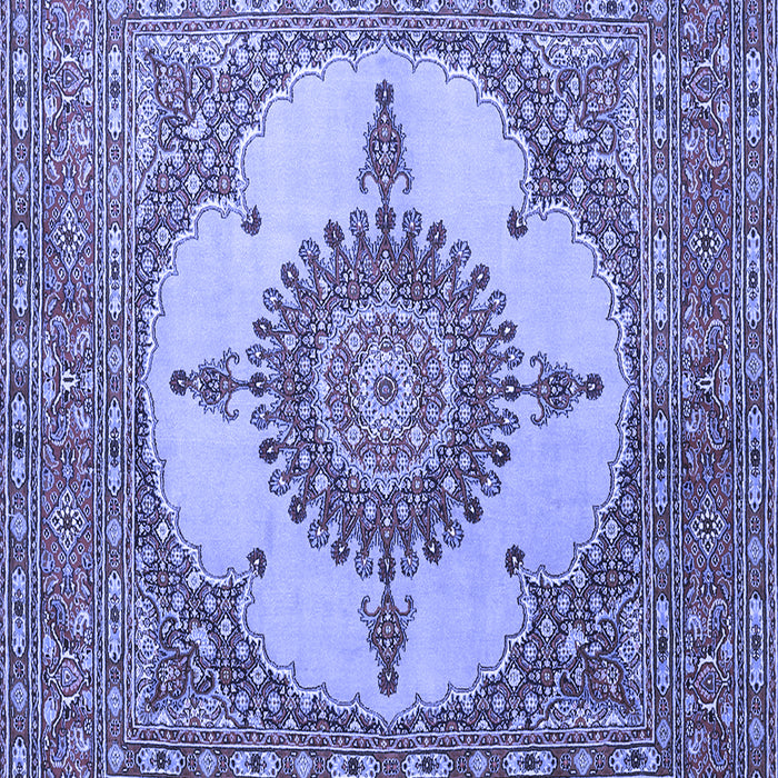 Medallion Blue Traditional Rug, tr1601blu