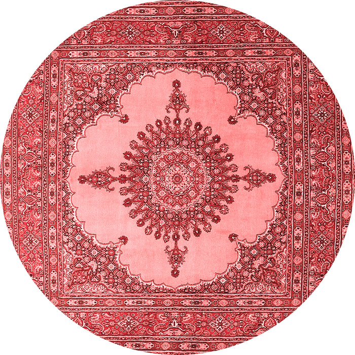 Medallion Red Traditional Rug, tr1601red