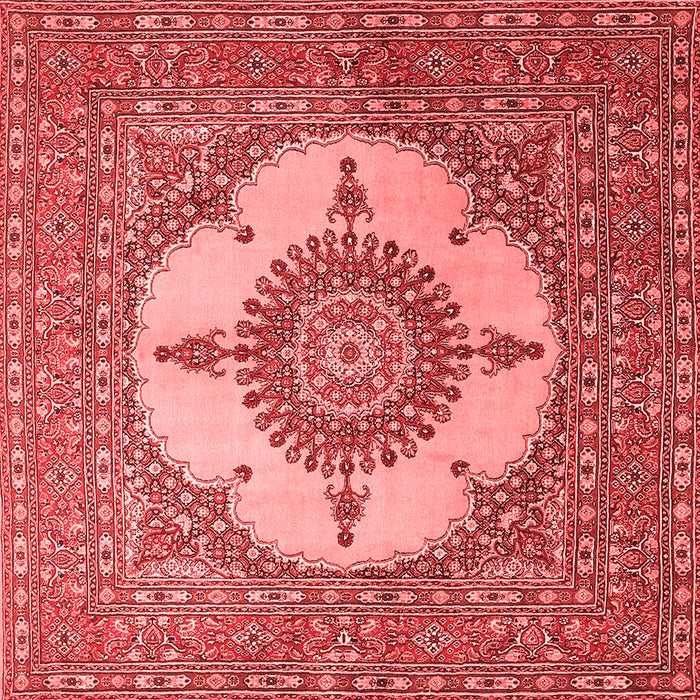 Medallion Red Traditional Rug, tr1601red