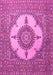 Medallion Pink Traditional Rug, tr1601pnk