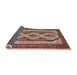 Sideview of Traditional Light French Beige Brown Persian Rug, tr1602