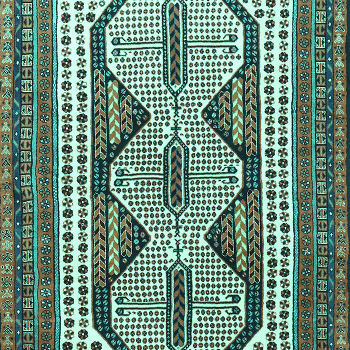 Machine Washable Persian Turquoise Traditional Area Rugs, wshtr1602turq