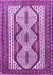 Machine Washable Persian Purple Traditional Area Rugs, wshtr1602pur