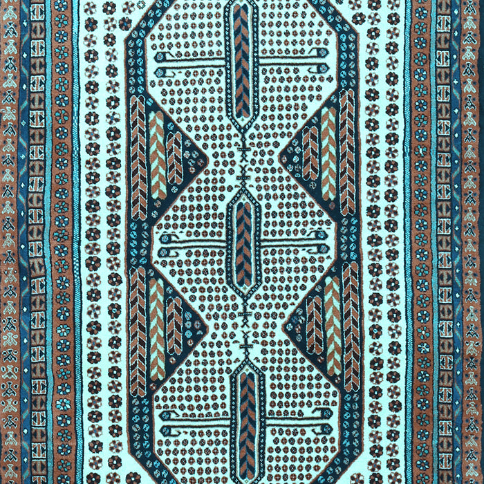 Machine Washable Persian Light Blue Traditional Rug, wshtr1602lblu