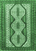 Machine Washable Persian Emerald Green Traditional Area Rugs, wshtr1602emgrn