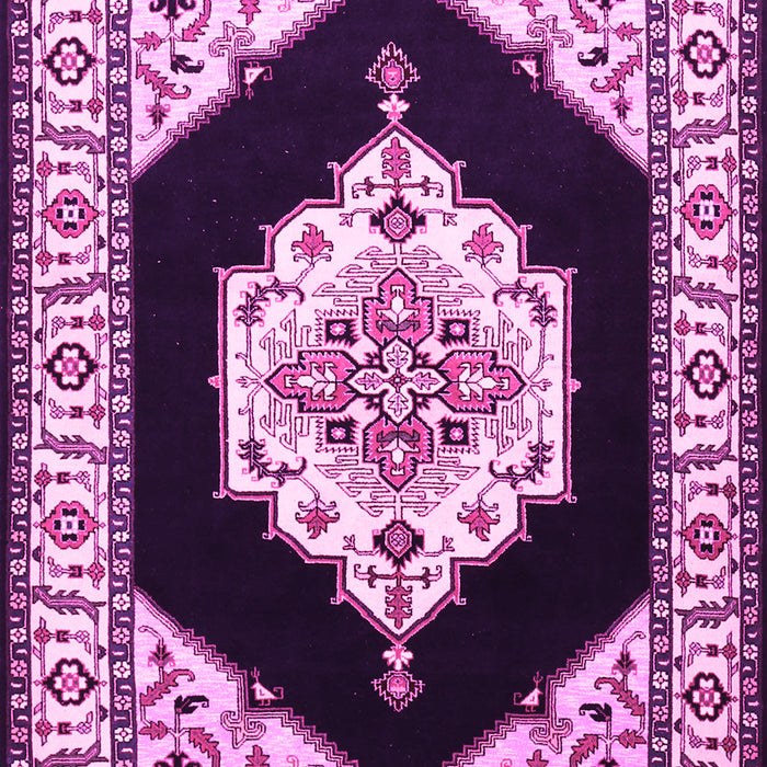 Medallion Pink Traditional Rug, tr1603pnk