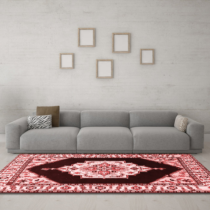 Traditional Red Washable Rugs