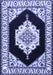 Medallion Blue Traditional Rug, tr1603blu