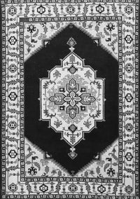 Medallion Gray Traditional Rug, tr1603gry