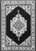 Serging Thickness of Machine Washable Medallion Gray Traditional Rug, wshtr1603gry