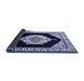 Sideview of Medallion Blue Traditional Rug, tr1603blu