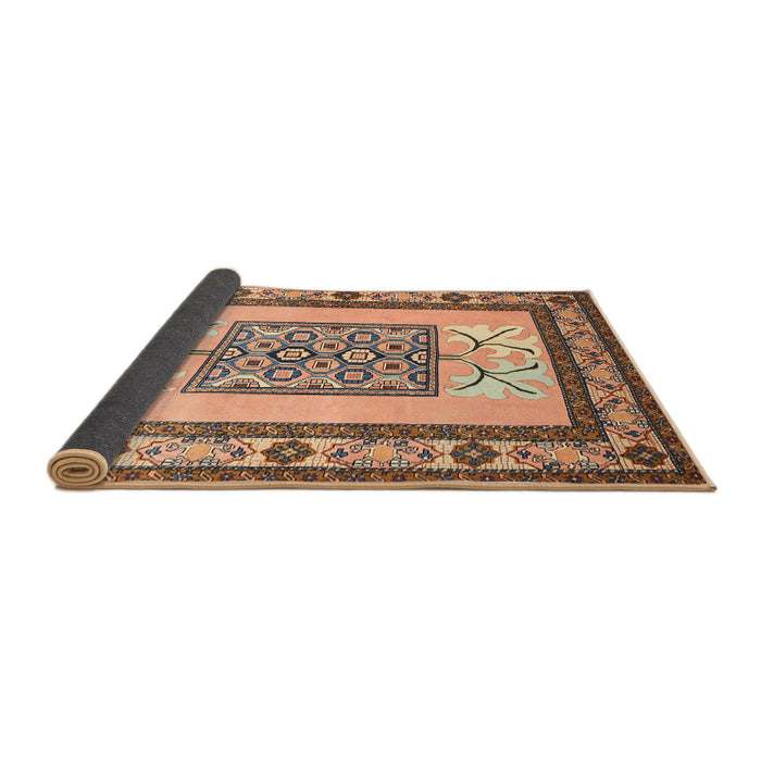 Sideview of Traditional Chestnut Brown Persian Rug, tr1604