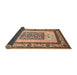 Sideview of Traditional Chestnut Brown Persian Rug, tr1604